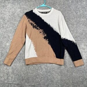 Jack and Jones Sweater Adult Medium Premium Pullover Knit Top Abstract Ombre